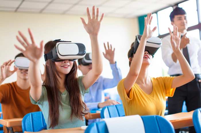 Virtual reality education higher