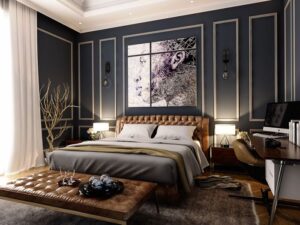 European-style classic bedroom decor