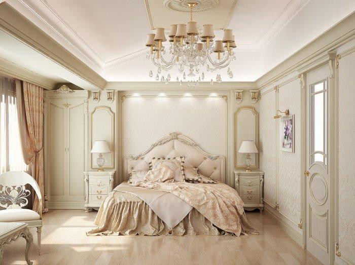 Luxurious bedroom bedrooms fascinating examples classic chandelier founterior luxury