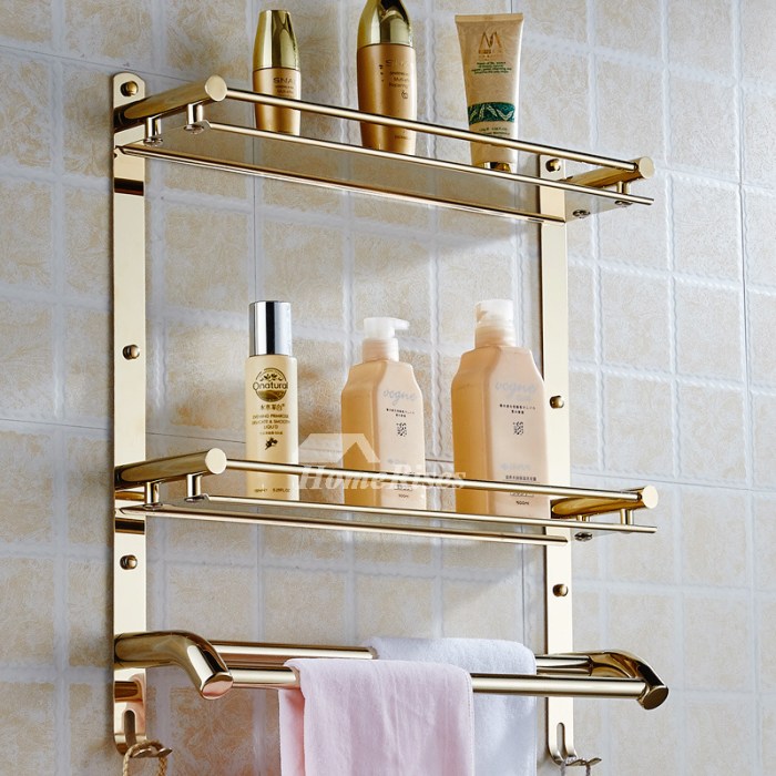 Bathroom shelves steel stainless layer designer three