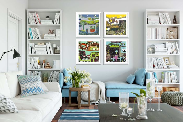 Wall inexpensive living prints