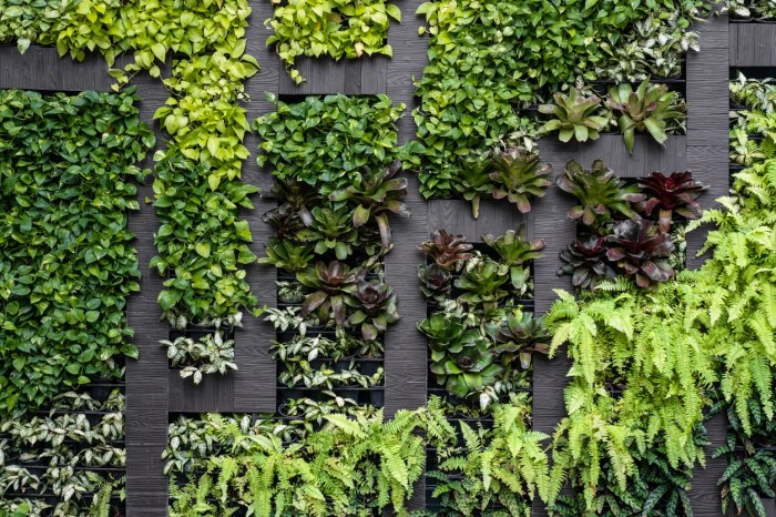 Vertical garden luxury home decor